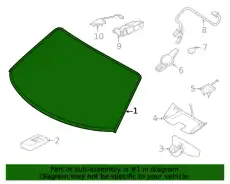 WINDSCREEN (LAMINATED INSU 992845011AP PORSCHE