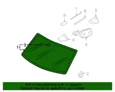 WINDSCREEN NOT PRETREATED 95554111110NVB PORSCHE