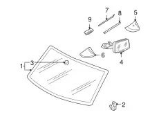WINDSCREEN NOT PRETREATED 95554111110NVB PORSCHE