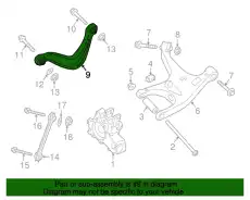 Рычаг подвески PORSCHE PAB505323