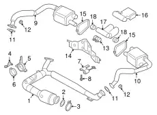 ГЛУШИТЕЛЬ 982251052C PORSCHE