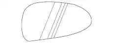 СТЕКЛО ЗЕРКАЛА 99173103501 PORSCHE