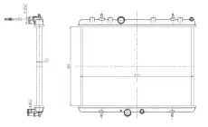 Радиатор кондиционера (конденсатор) NRF 58312A