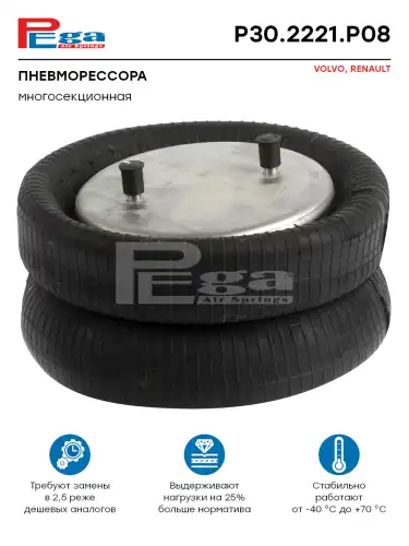 Пневмоподушка PEGA P302221P08