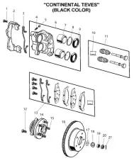 Тормозной диск CHRYSLER 52098 672