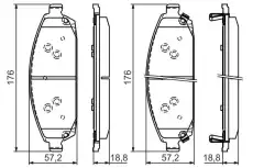 Тормозные колодки дисковые BOSCH 0 986 494 370
