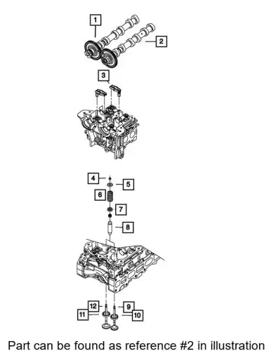 Распредвал CHRYSLER 68516556AA