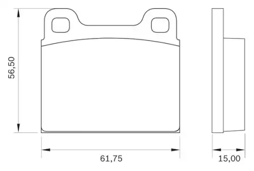 Тормозные колодки дисковые BOSCH 0 986 BB0 020