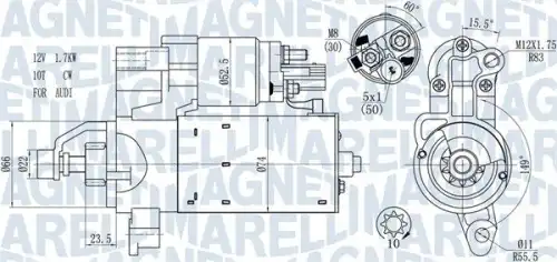 Стартер MAGNETI MARELLI 063721563510