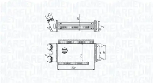 Интеркулер MAGNETI MARELLI 351319205290