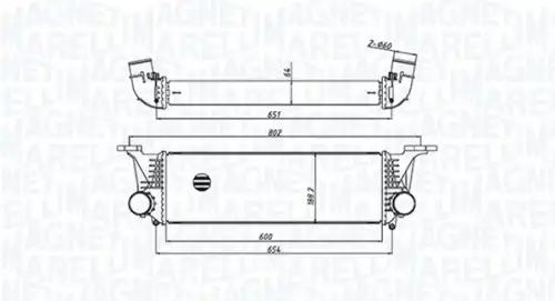 Интеркулер MAGNETI MARELLI 351319205500