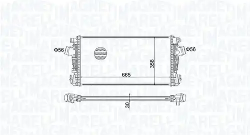 Интеркулер MAGNETI MARELLI 351319204570