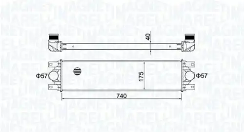 Интеркулер MAGNETI MARELLI 351319204790