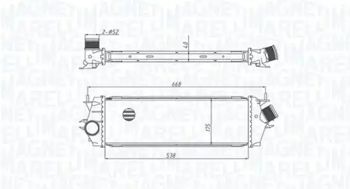 Интеркулер MAGNETI MARELLI 351319205340