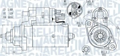 Стартер MAGNETI MARELLI 063721393010