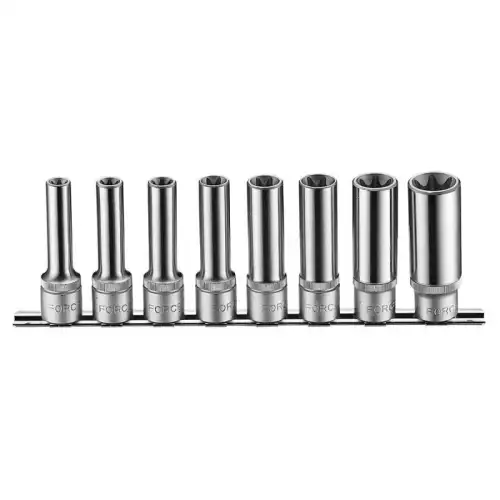 4083 4083 1/2' Набор длинных головок на планке 8пр. Е10-Е24 FORCE