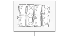 Тормозные колодки дисковые MB 601 420 87 20