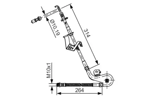 Тормозной шланг 1 987 481 427 BOSCH