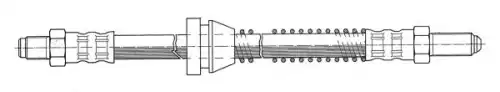 шланг тормозной перед. Ford 510898 CEF