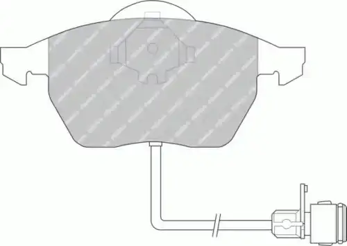 Тормозные колодки дисковые FERODO FSL590