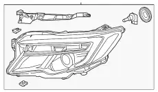 Фара HONDA '33100TG7A21