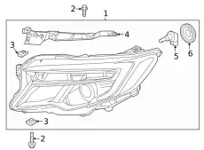 Фара HONDA '33100TG7A21