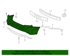 BUMBER COVER ASSY '04715TS9A90ZZ HONDA