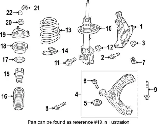 INSULATOR, SHOCK ABSORBER 'BCKE34380C MAZDA