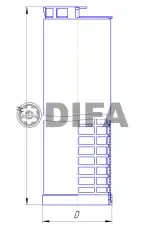 Фильтр воздушный DIFA DIFA43165-01