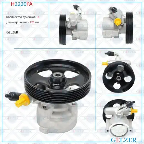 Насос гидроусилителя руля GELZER H2220PA