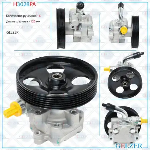 Насос гидроусилителя руля GELZER H3028PA