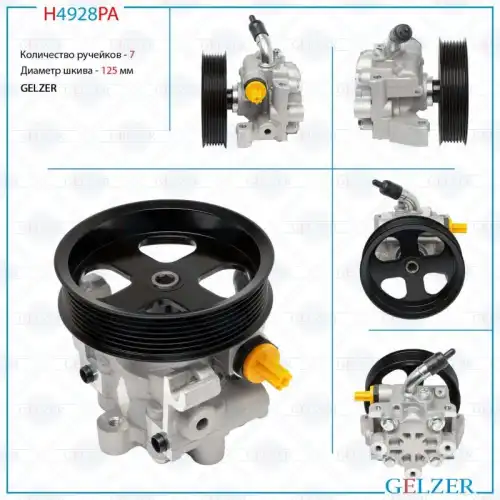 Насос гидроусилителя руля GELZER H4928PA