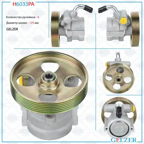 Насос гидроусилителя руля GELZER H6033PA