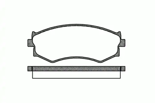 Тормозные колодки дисковые передняя ось REMSA 0287.00