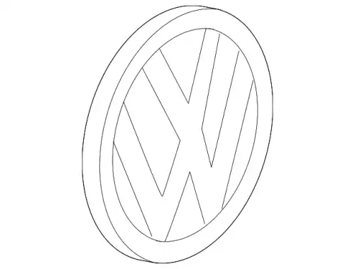 3CM853630  DPJ Эмблема vw передн VAG