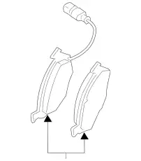 Тормозные колодки дисковые VAG 5C0698151A
