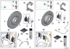 Тормозные колодки дисковые BMW 34 21 6 793 025