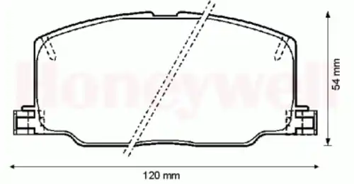 Тормозные колодки дисковые BENDIX 572256B