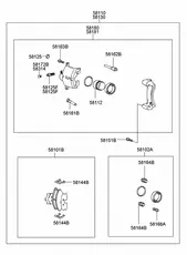 Тормозные колодки дисковые KIA 5810138A90
