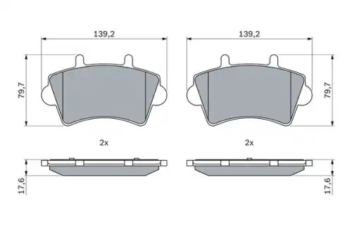 Тормозные колодки дисковые BOSCH 0 986 424 938