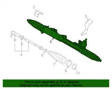 Рулевая рейка VAG 7L6422062SX