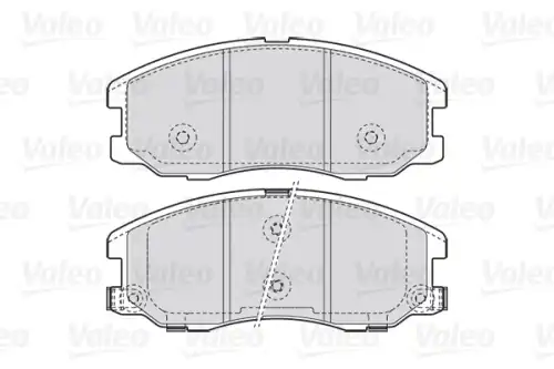 Тормозные колодки дисковые VALEO 670942