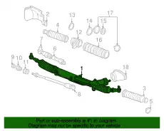 Рулевая рейка VAG 3B1422052RX