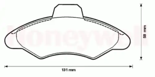 Тормозные колодки дисковые BENDIX 571725B