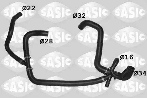 Шланг радиатора \FORD 3406509 SASIC