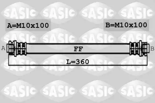 Тормозной шланг \HONDA 6606125 SASIC