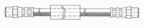 шланг тормозной перед. VW 510289 CEF