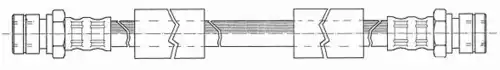 шланг тормозной перед. VW 510680 CEF