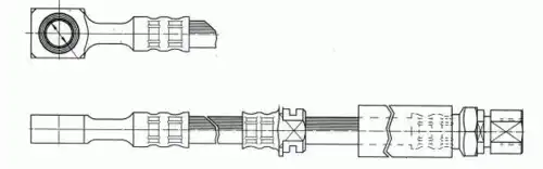 шланг тормозной перед. Opel 511563 CEF