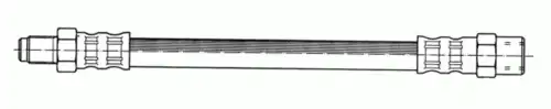 шланг тормозной перед. Audi 510558 CEF